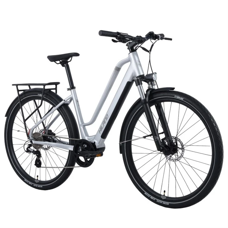 JOYKIE City Electric Bicycle 250W Central Motor E-Bike Urban Commuting Electric Bikes For Adults Med 36V 10ah Battery